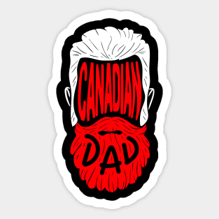 Canadian Dad - Proud Canada Papa Gift Sticker